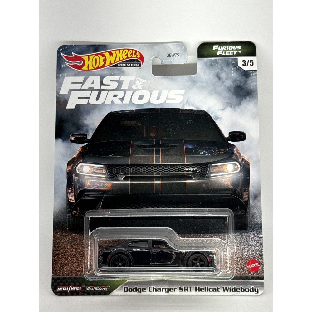 Mattel Fast Furious Dodge Charger Diecast Car 1:32 Scale Black Metal/Metal Kids